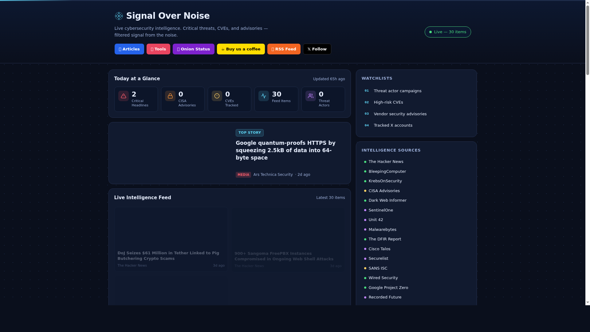 Signal Over Noise gallery image