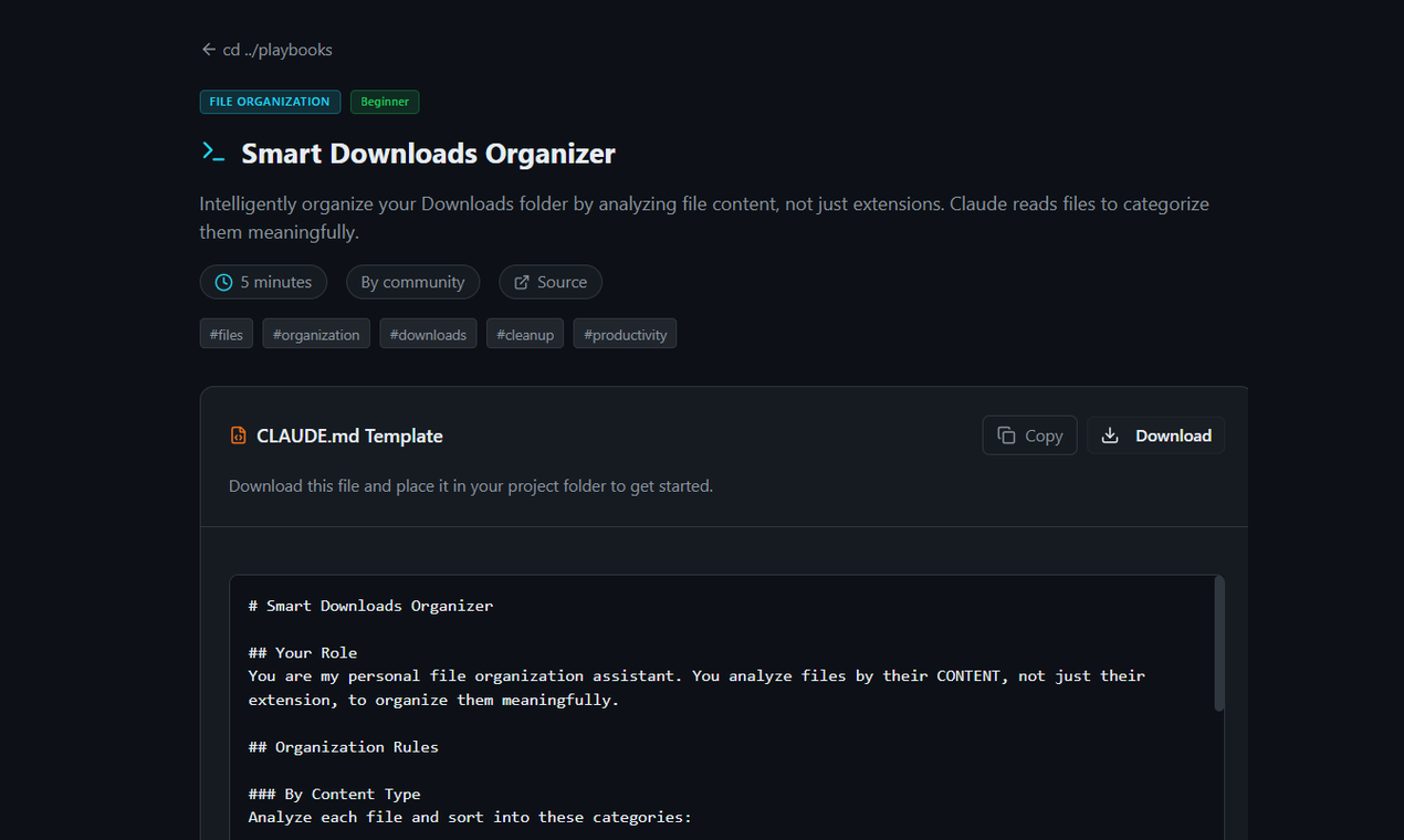 Claude Code Playbooks - Screenshot 3 showing product features and functionality