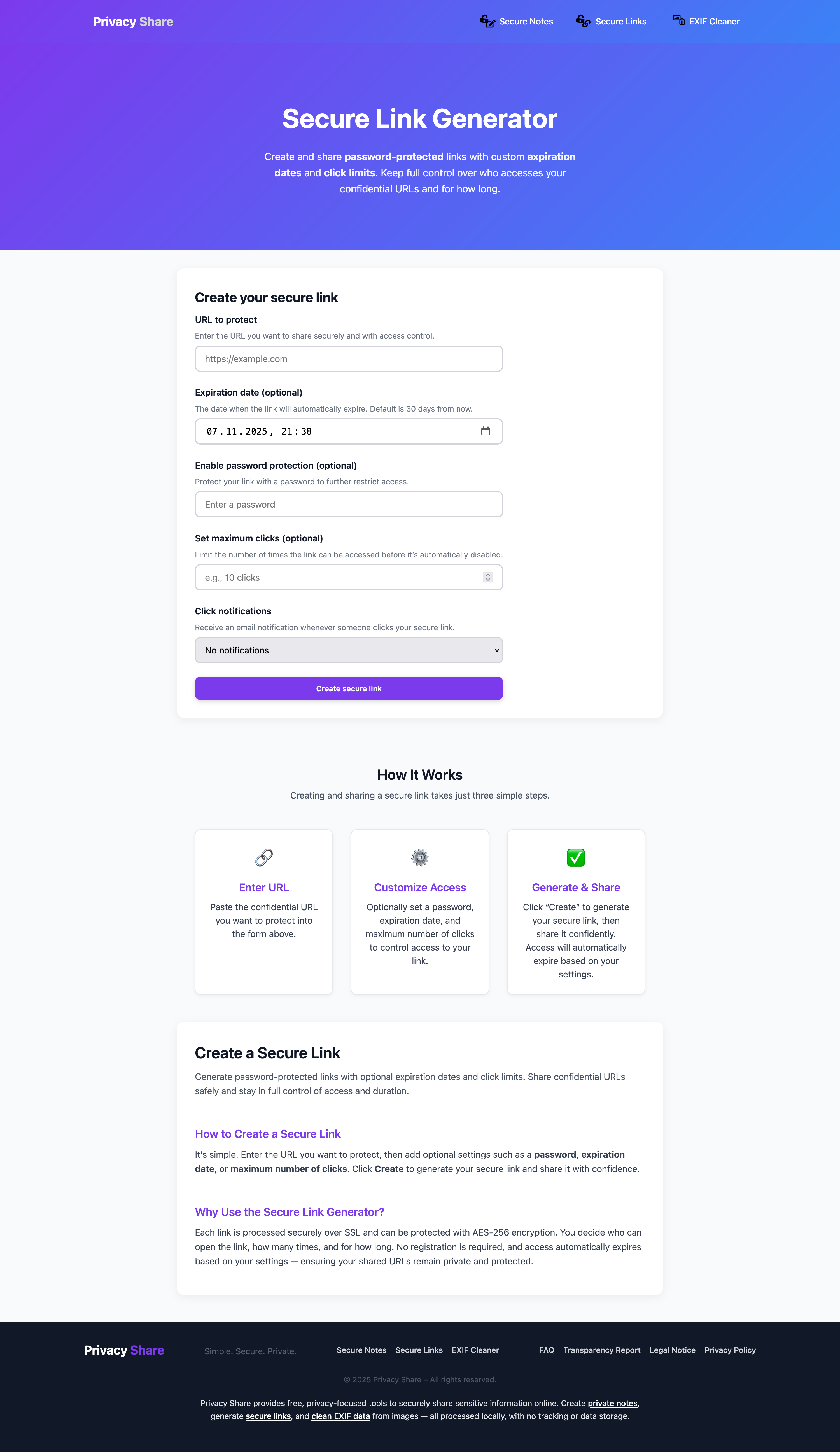 Privacy Share gallery image