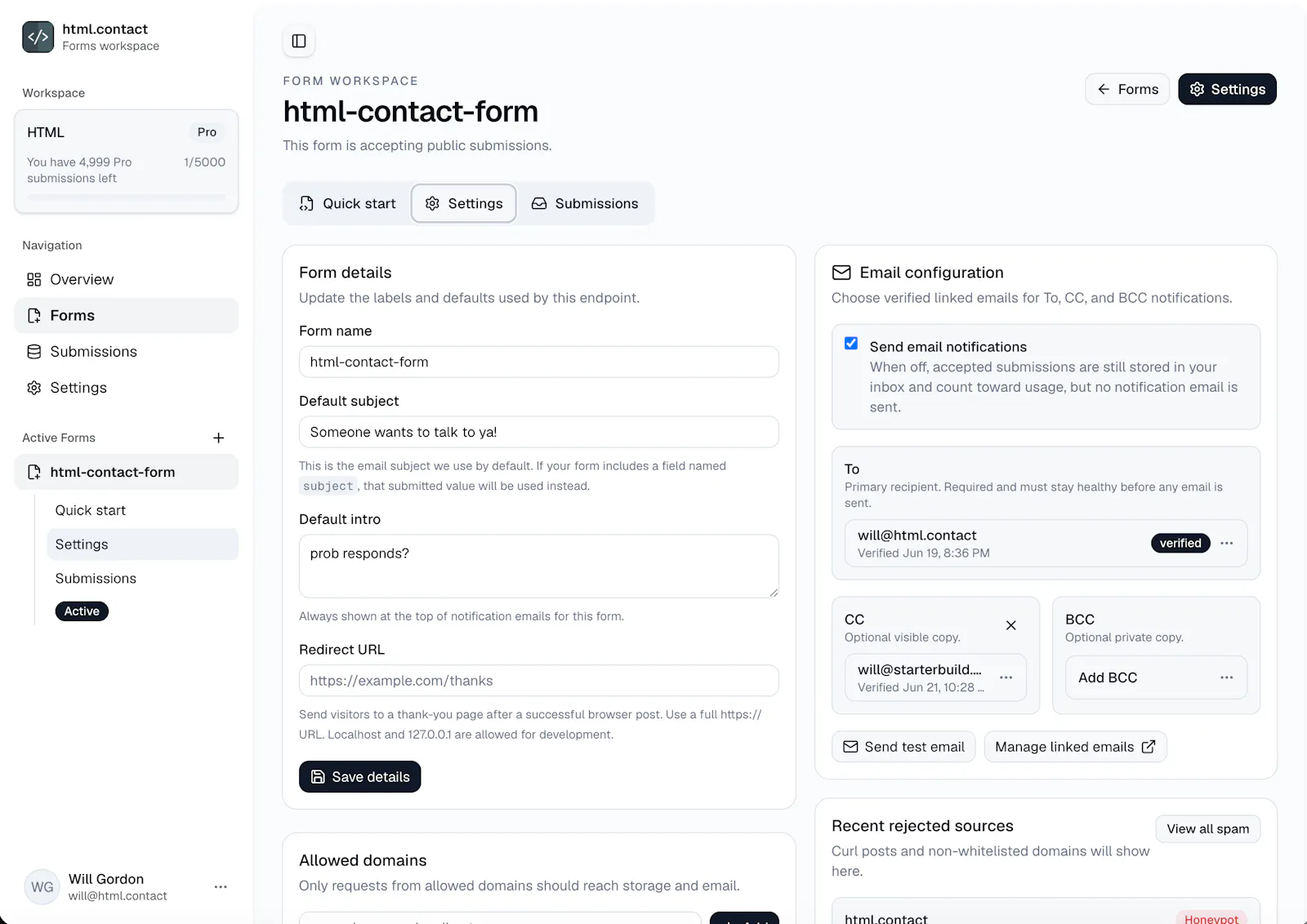 html.contact screenshot 3