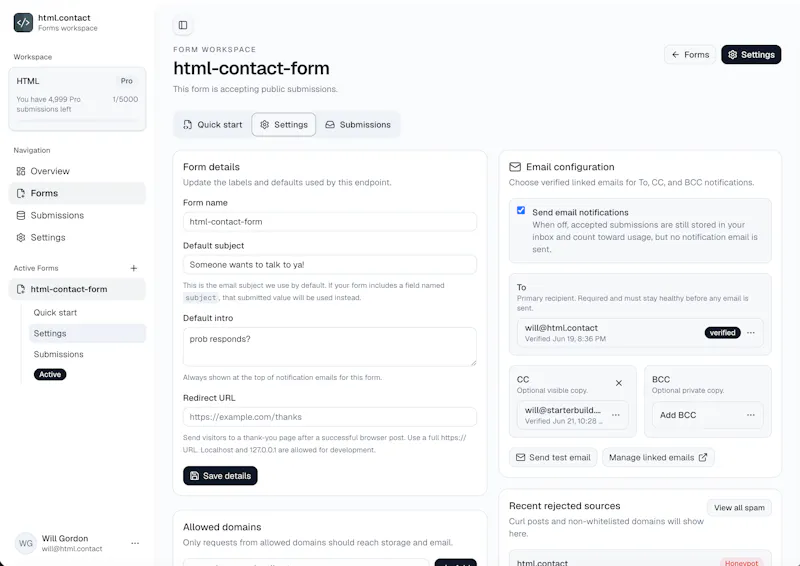 html.contact screenshot 3