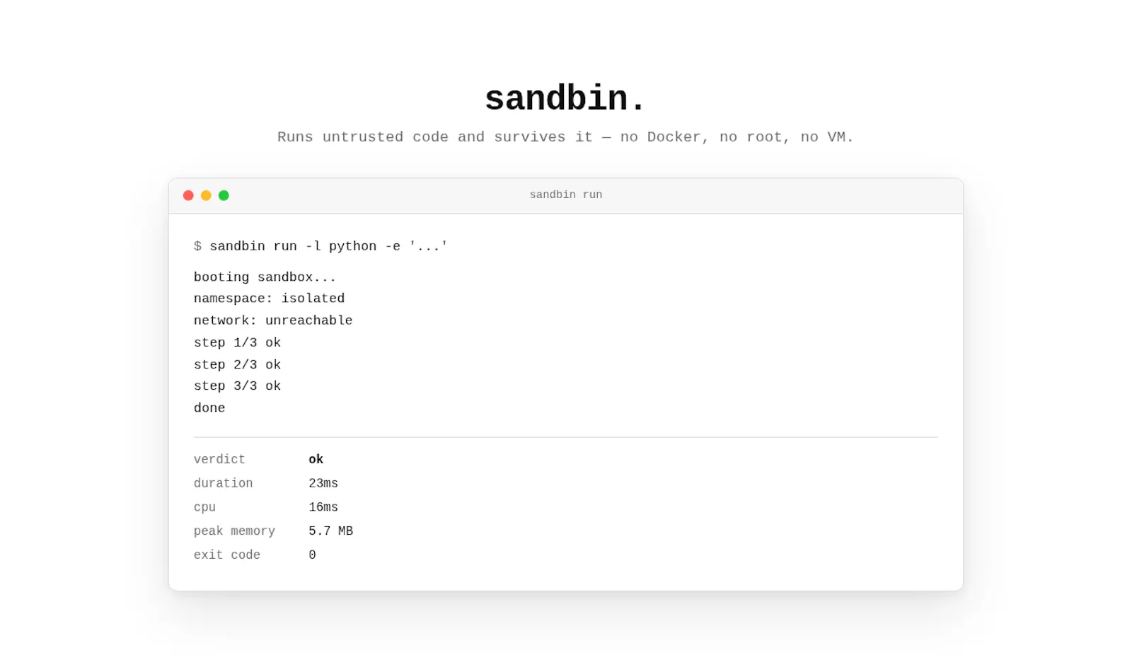 sandbin screenshot 2