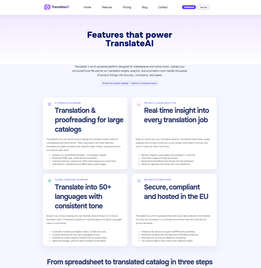 TranslateAI - Screenshot 3 showing product features and functionality