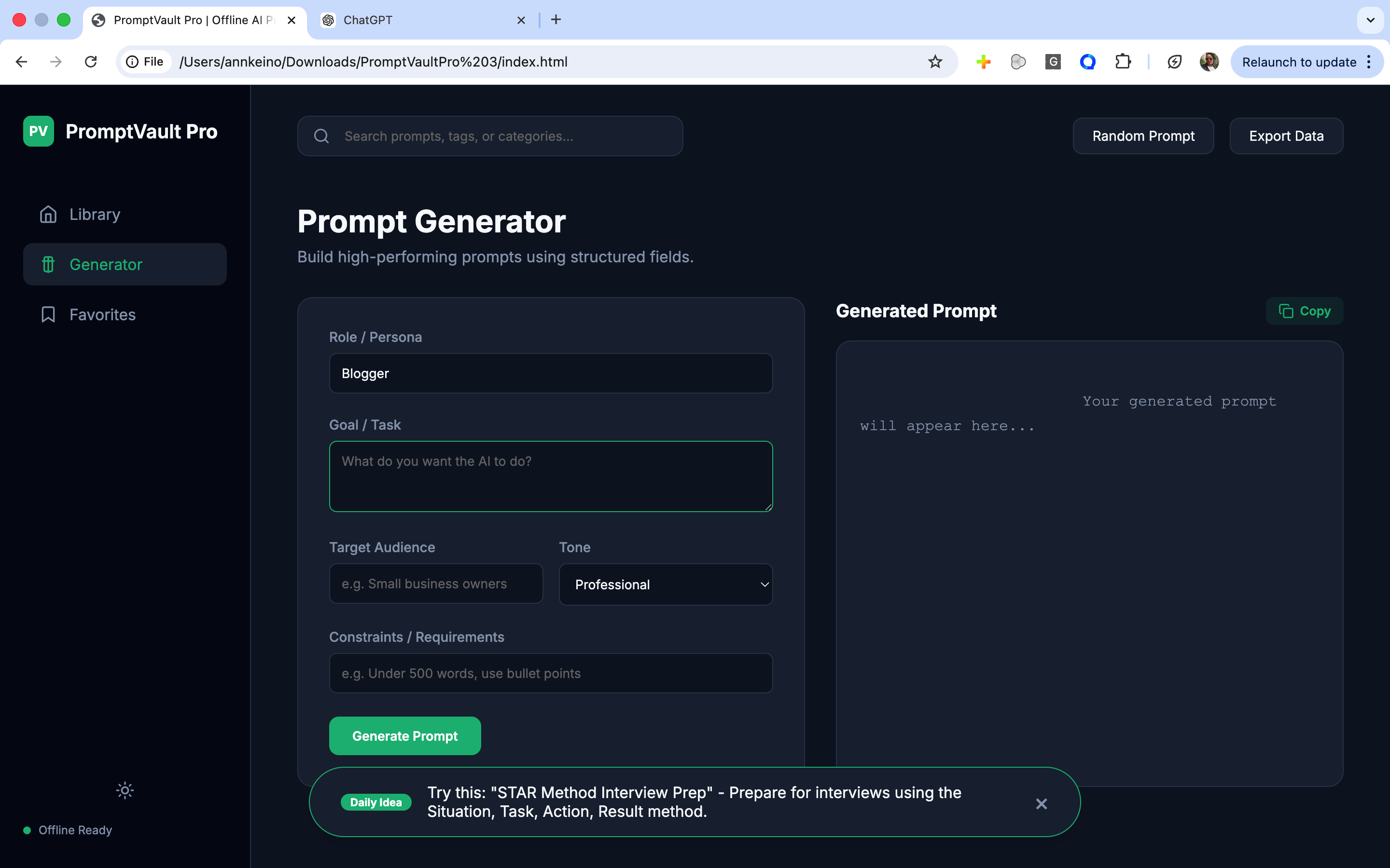 PromptVault Pro gallery image
