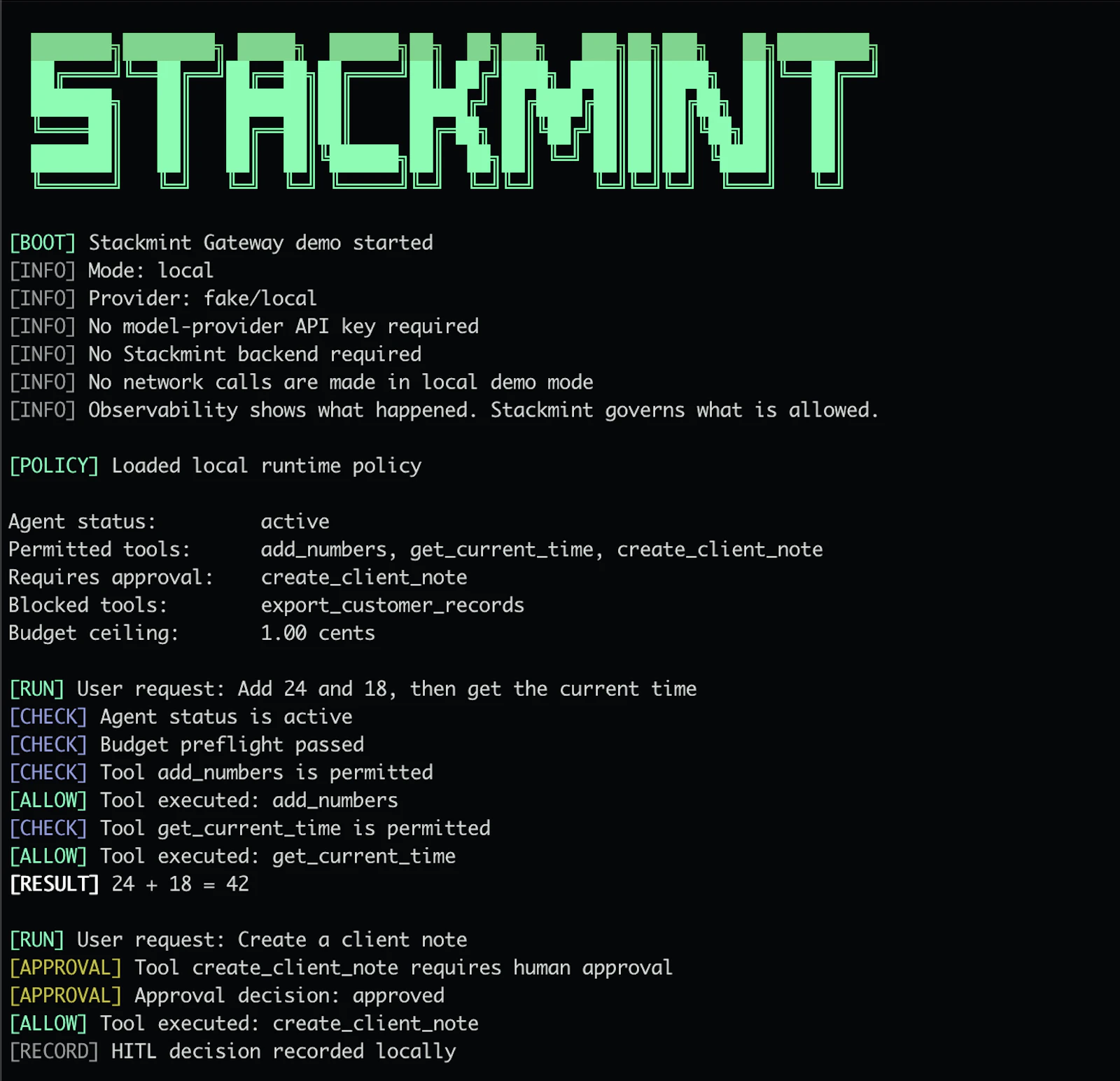Stackmint Open-Source Gateway screenshot 3