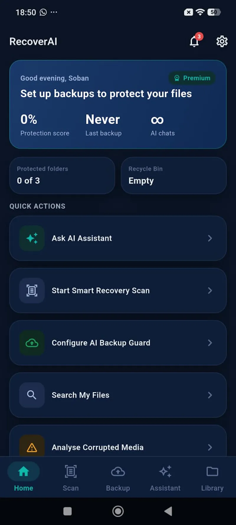 RecoverAI – Photo & File Recovery screenshot 3