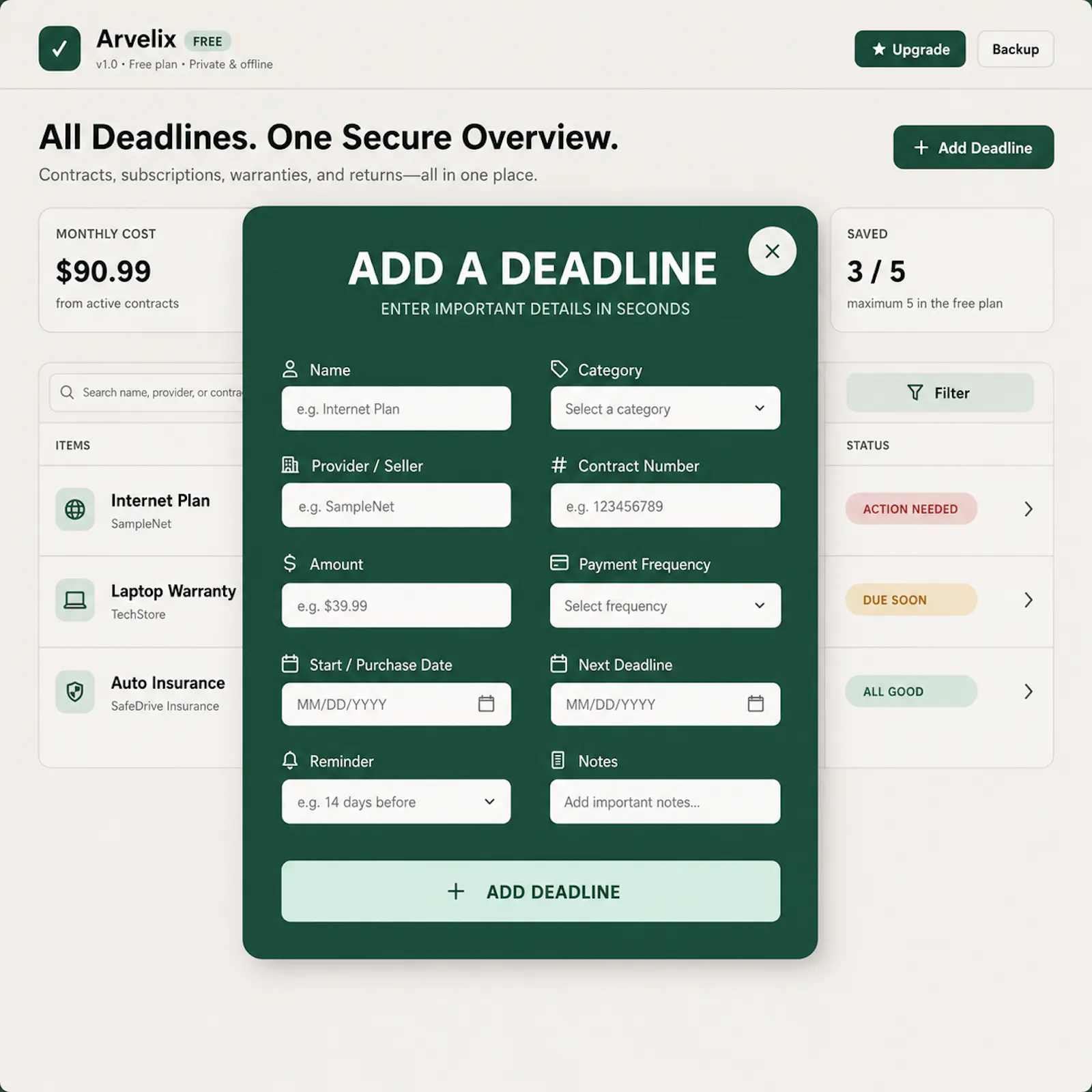 Arvelix screenshot 7