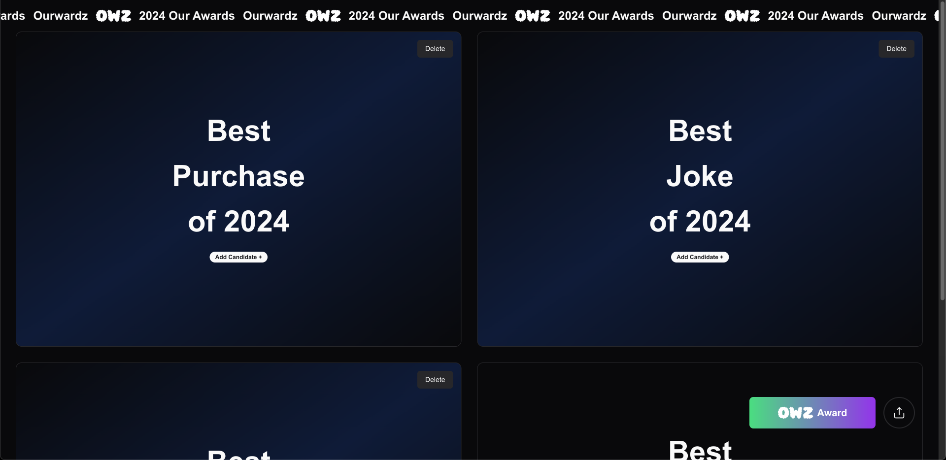 Ourwardz-Créez votre propre cérémonie de remise des prix media 3