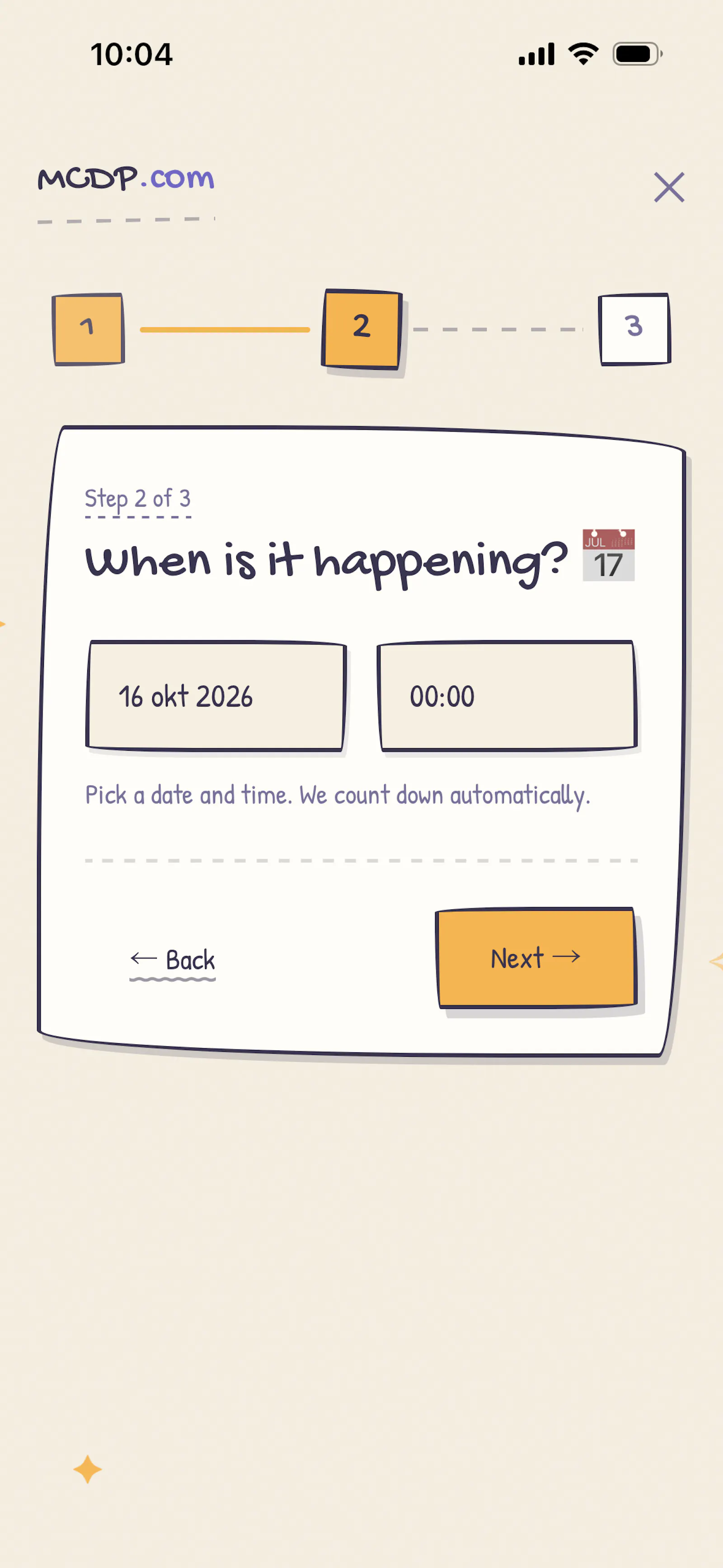 MyCountDownPage screenshot 9