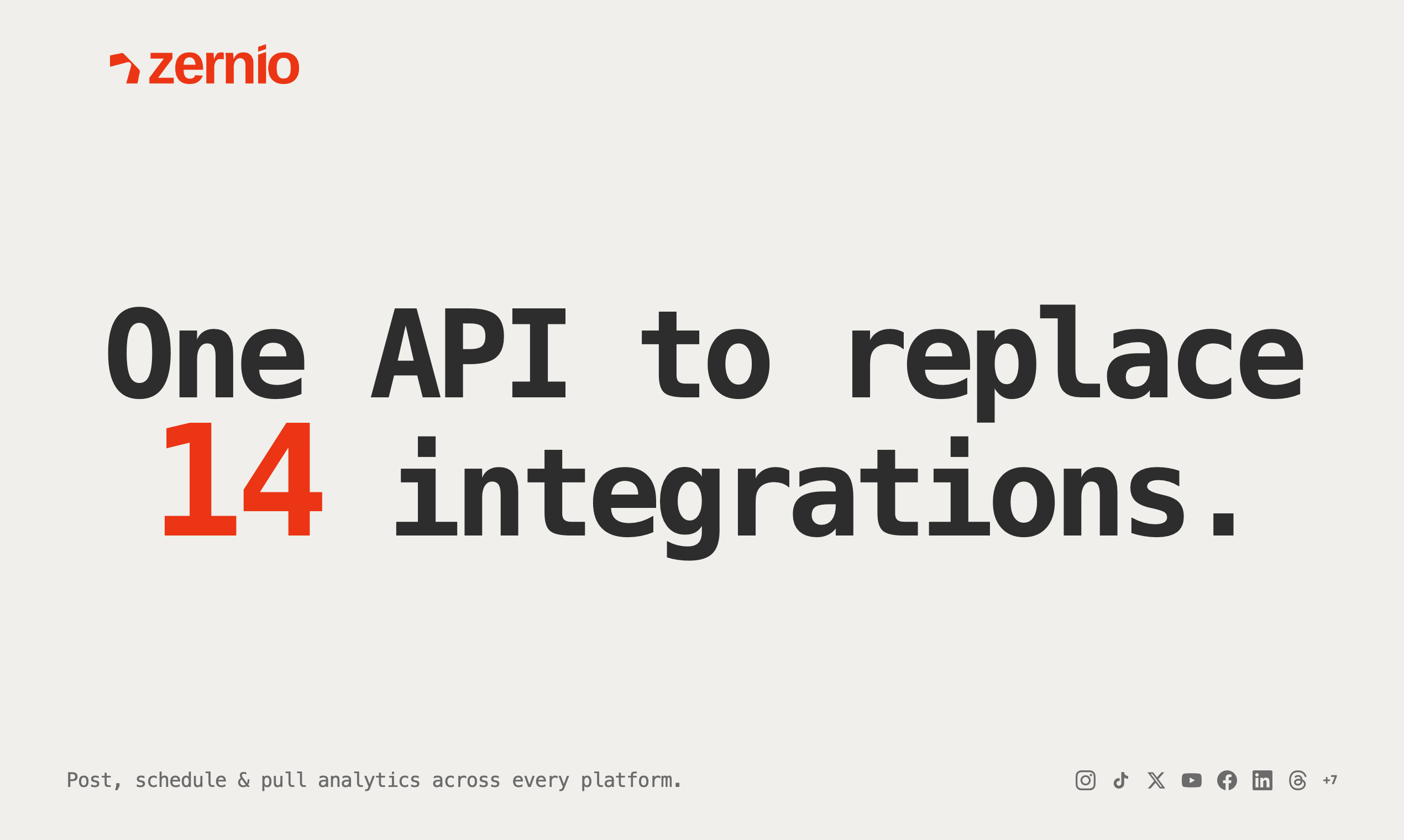 Zernio gallery image