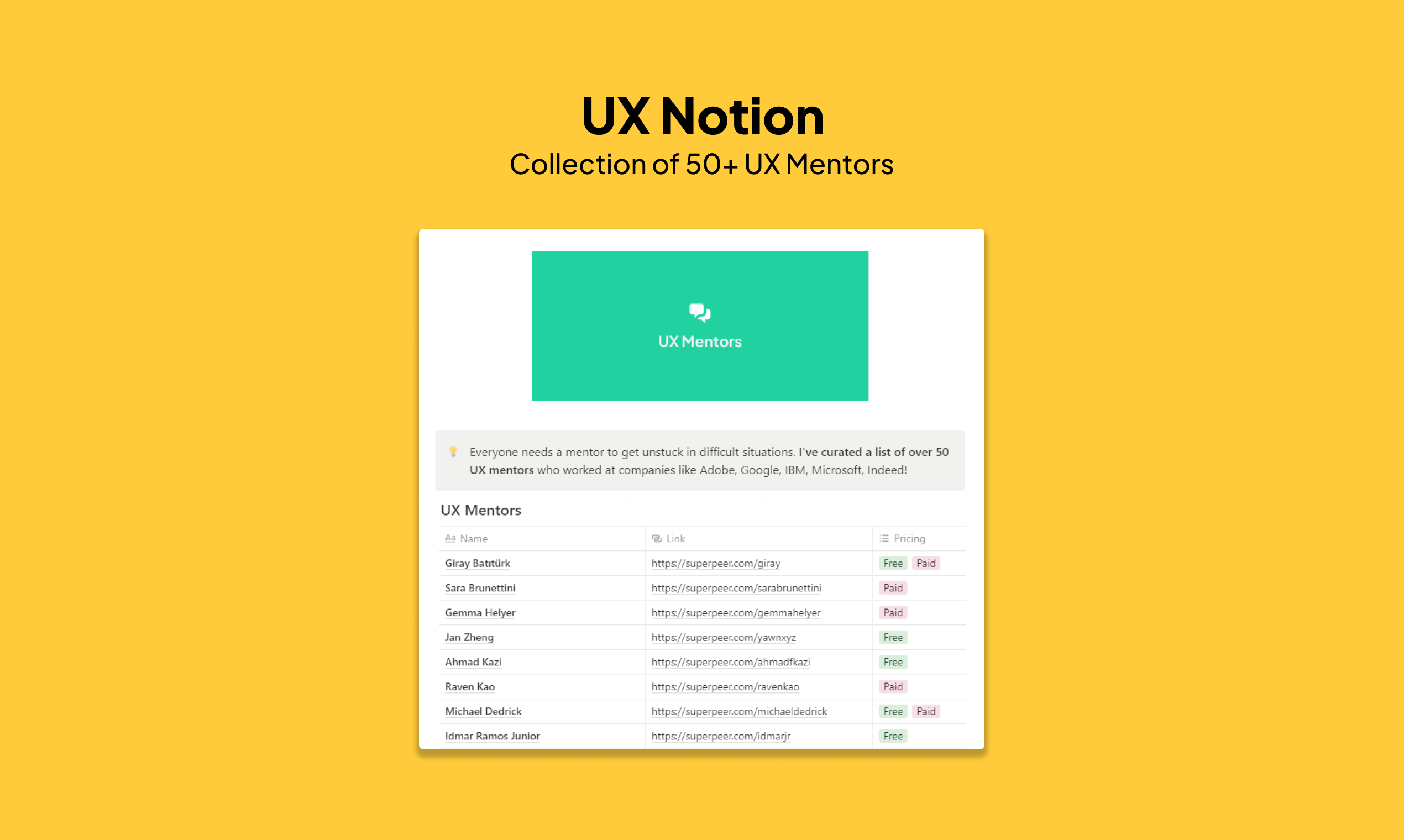 UX Notion gallery image