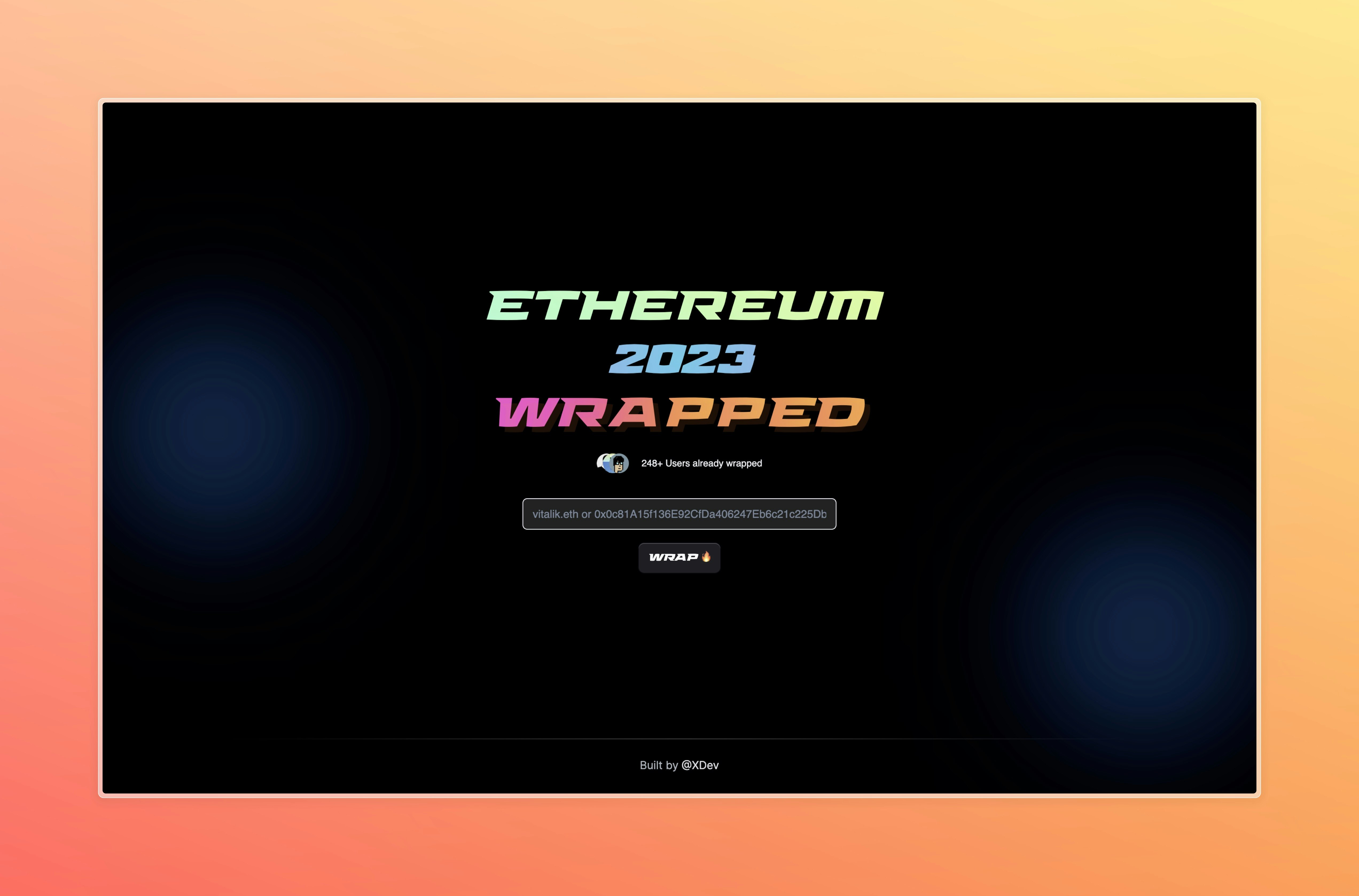 ETHWrapped - Discover your Ethereum adventures of 2023 media 2