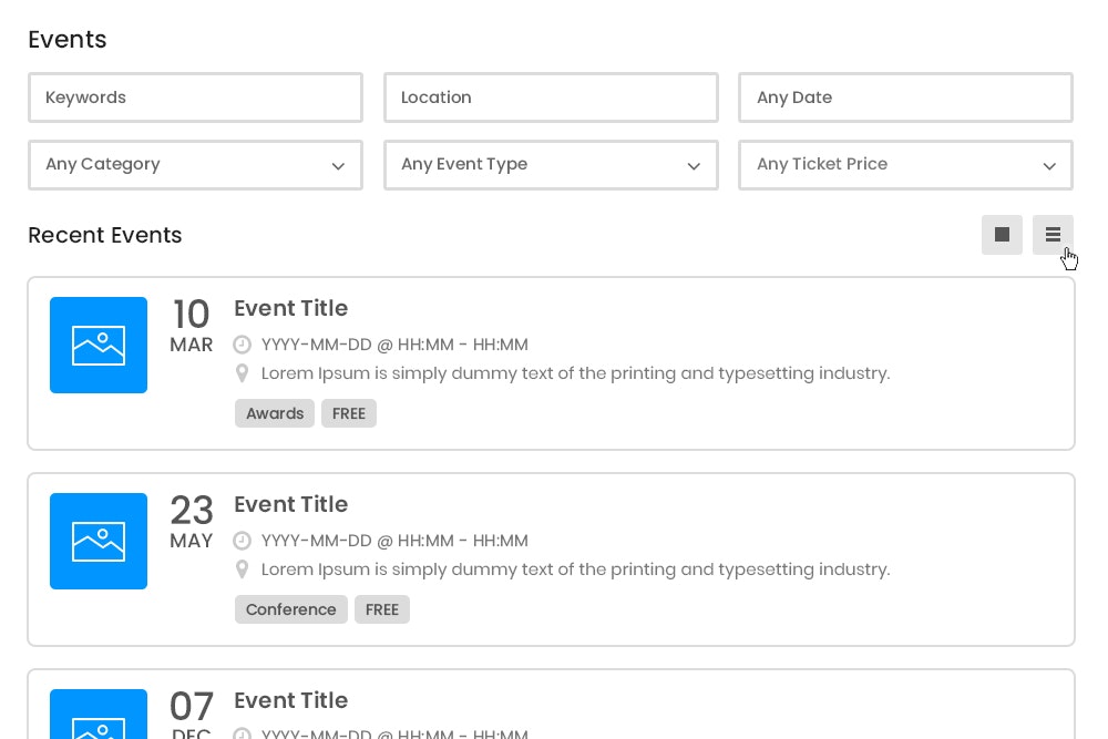 WP Event Manager gallery image