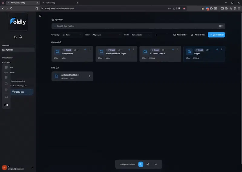 Foldly screenshot 1 (video preview)