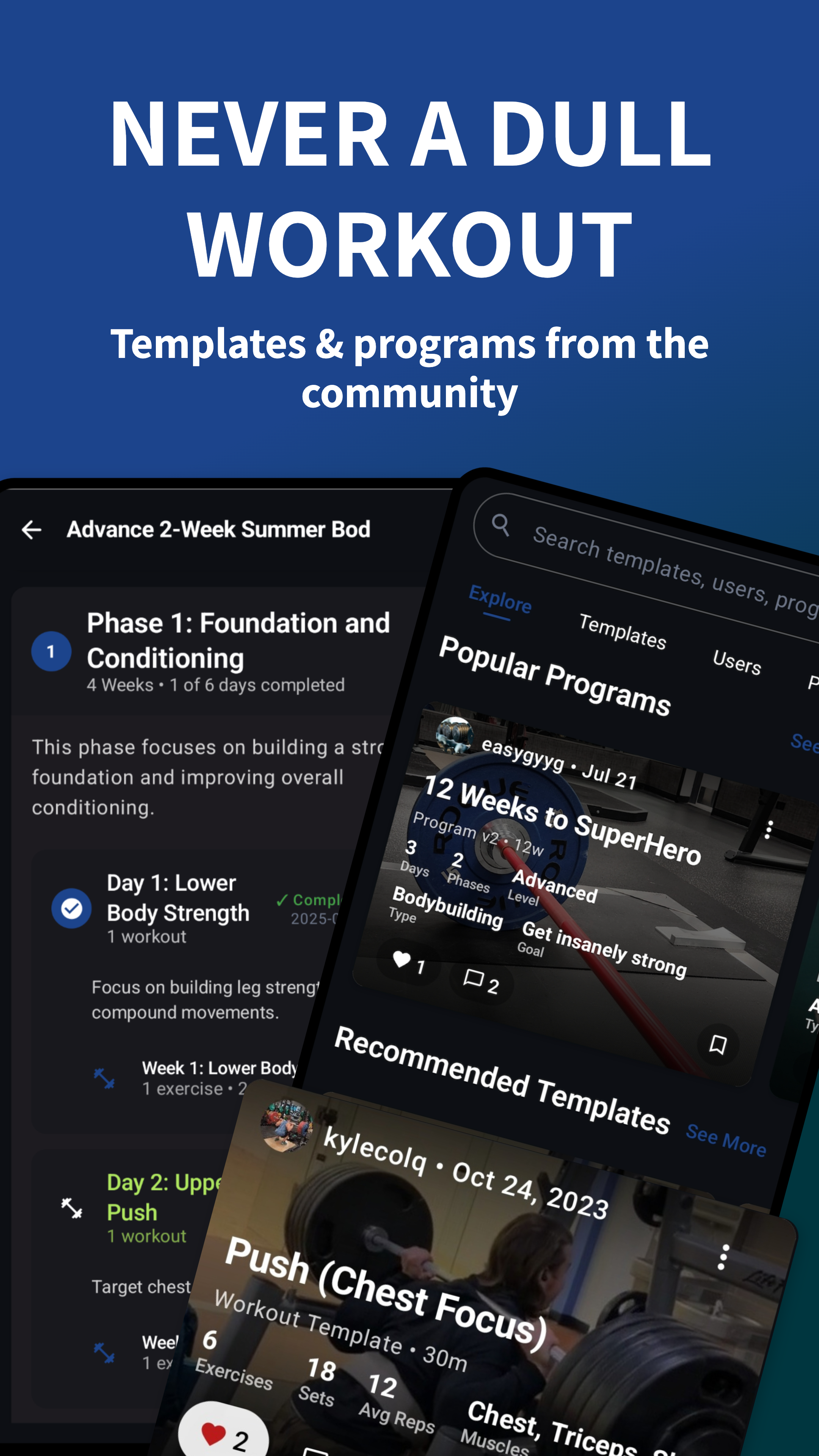 45lbs AI Workout Tracker - Complete fitnessplatform - AI, Community, Analytics media 2