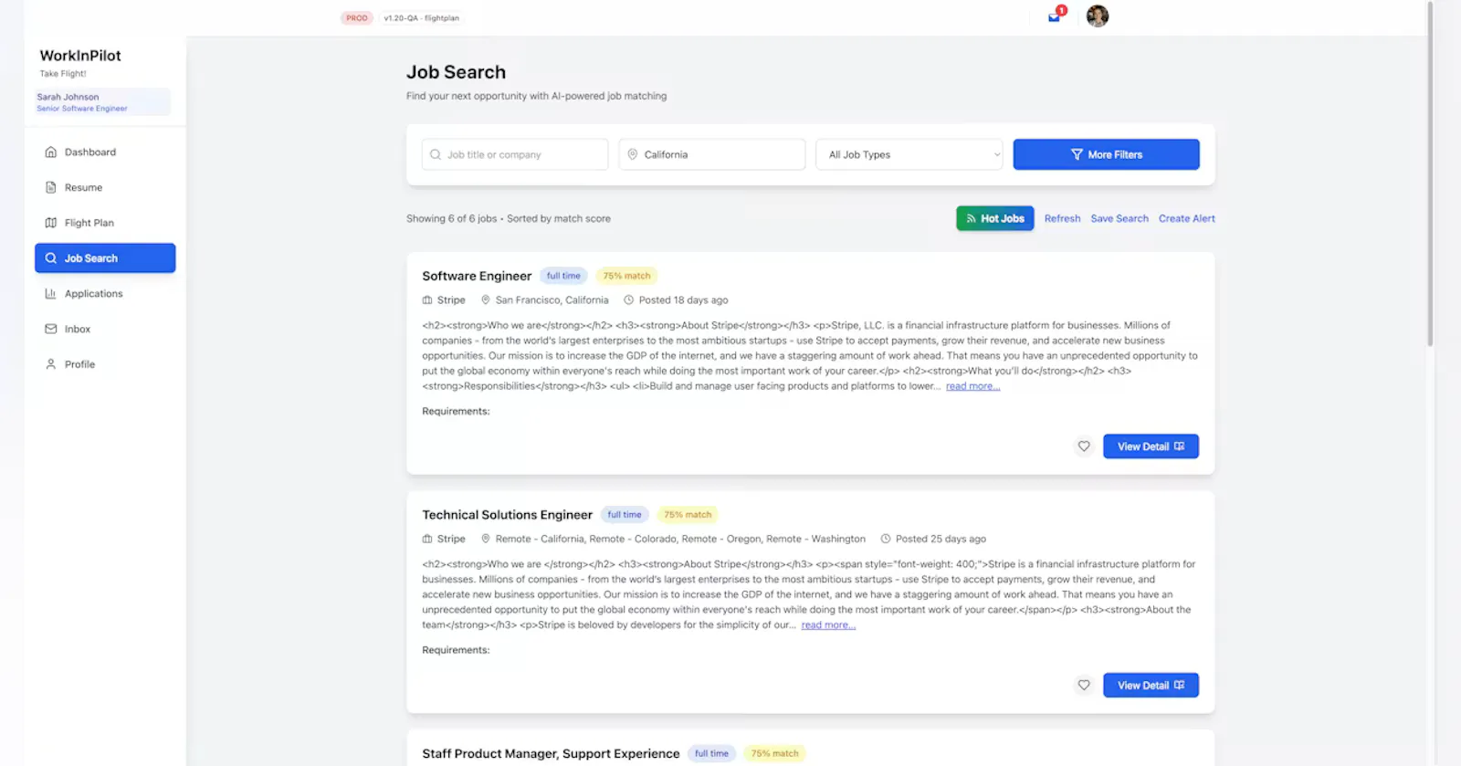 WorkInPilot screenshot 7
