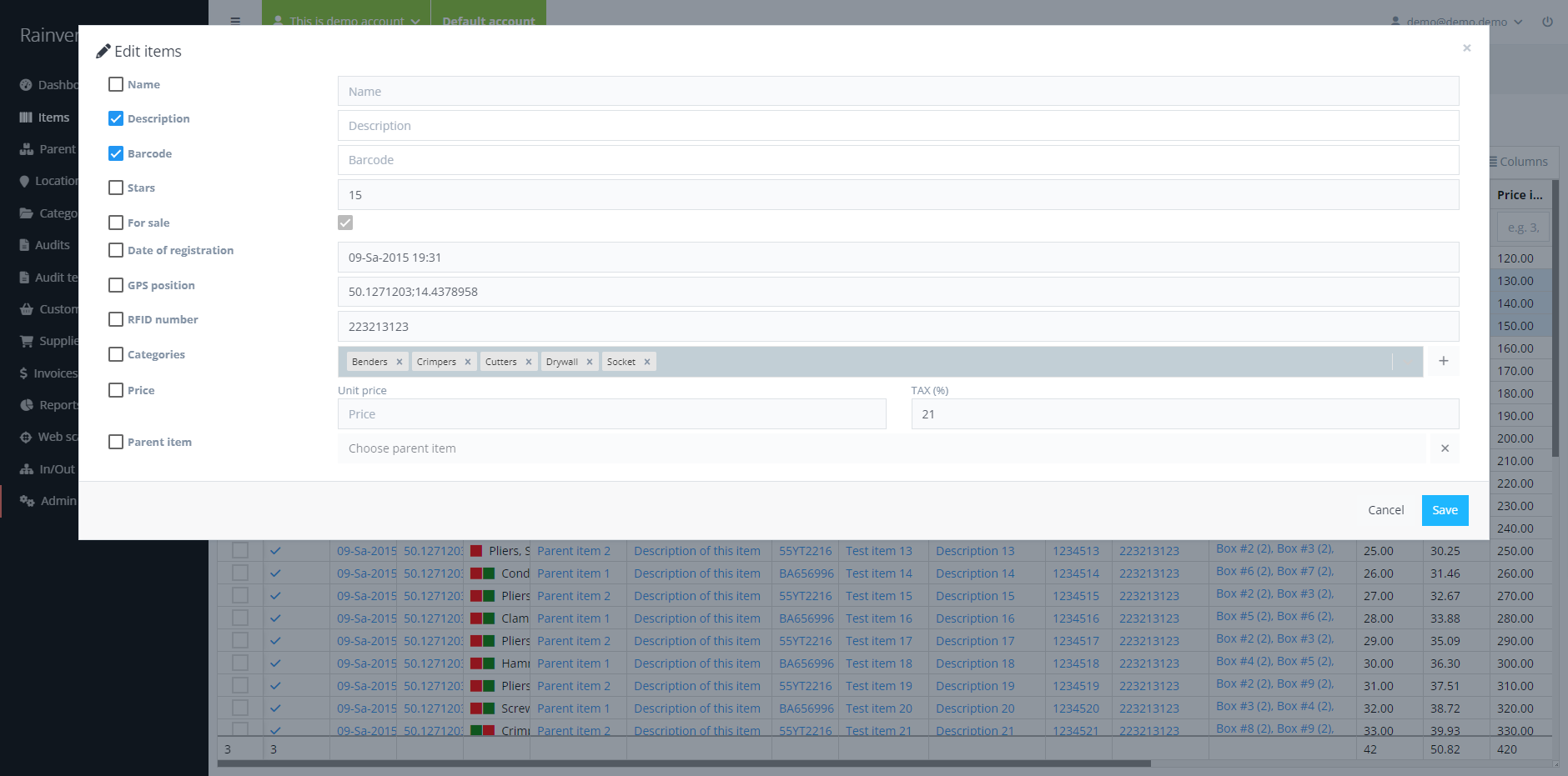 Rainventory - Inventarismanagement -app media 4