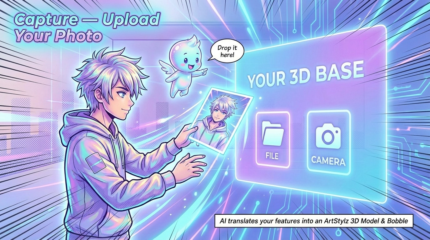 ARTSTYLZ 3D Model & Bobble - Main product screenshot demonstrating key features and user interface