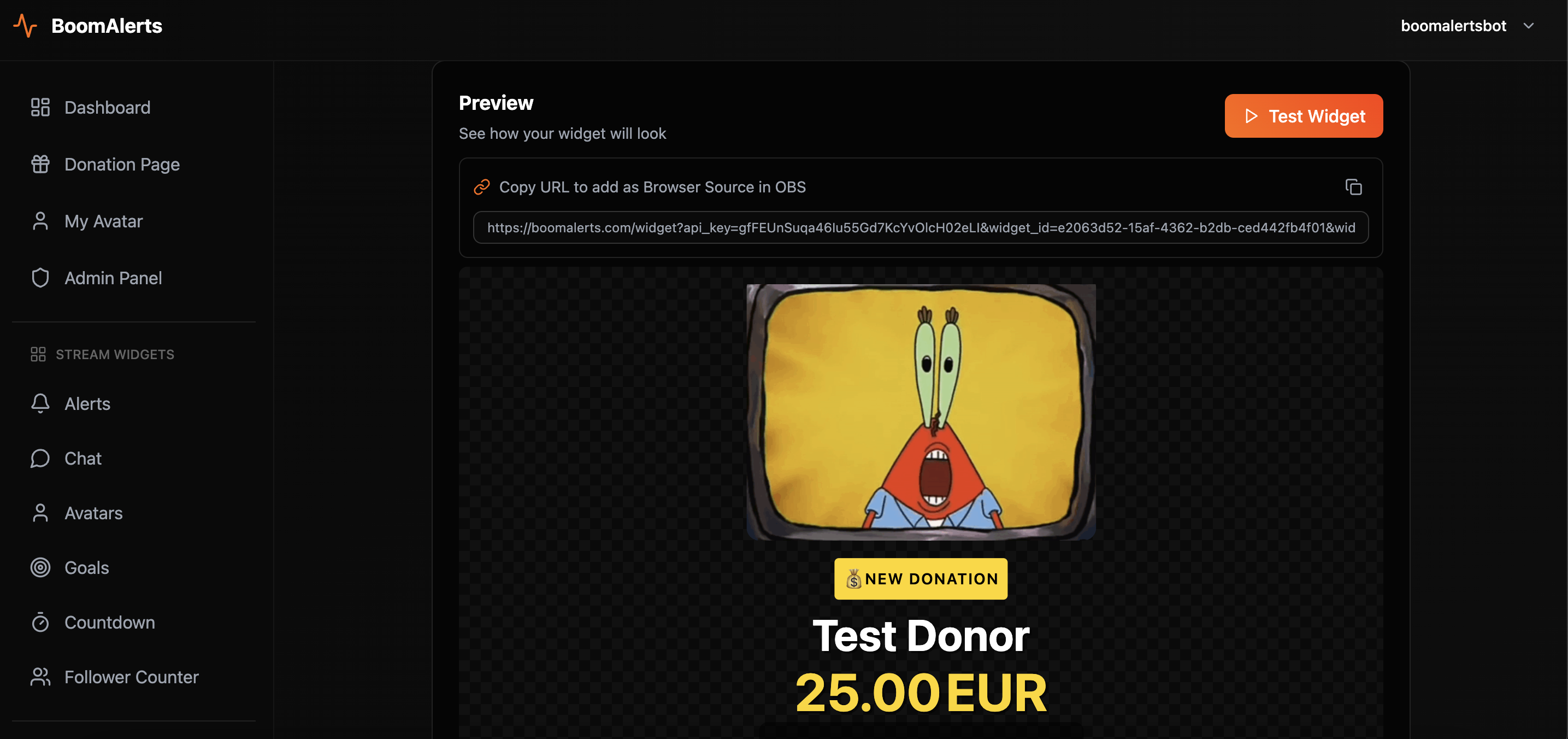 BoomAlerts.com - Twitch, YouTube 및 Kick의 사용자 정의 스트림 알림 미디어 3