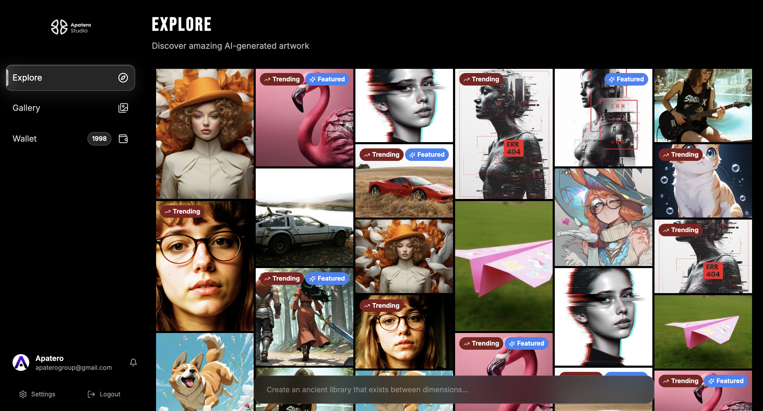 Apatero Studio - Main product screenshot demonstrating key features and user interface