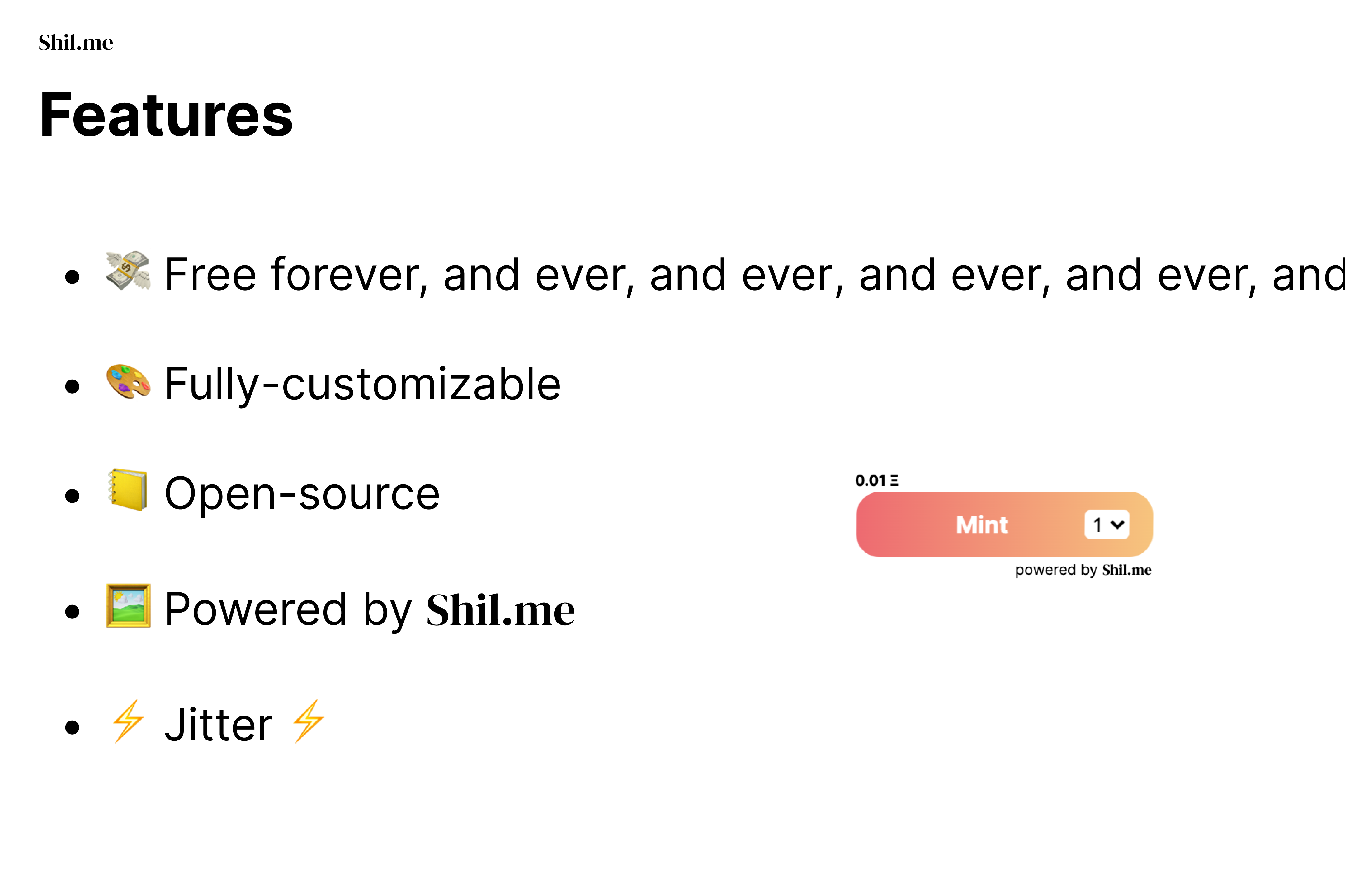 Mint Button for NFT Collections gallery image