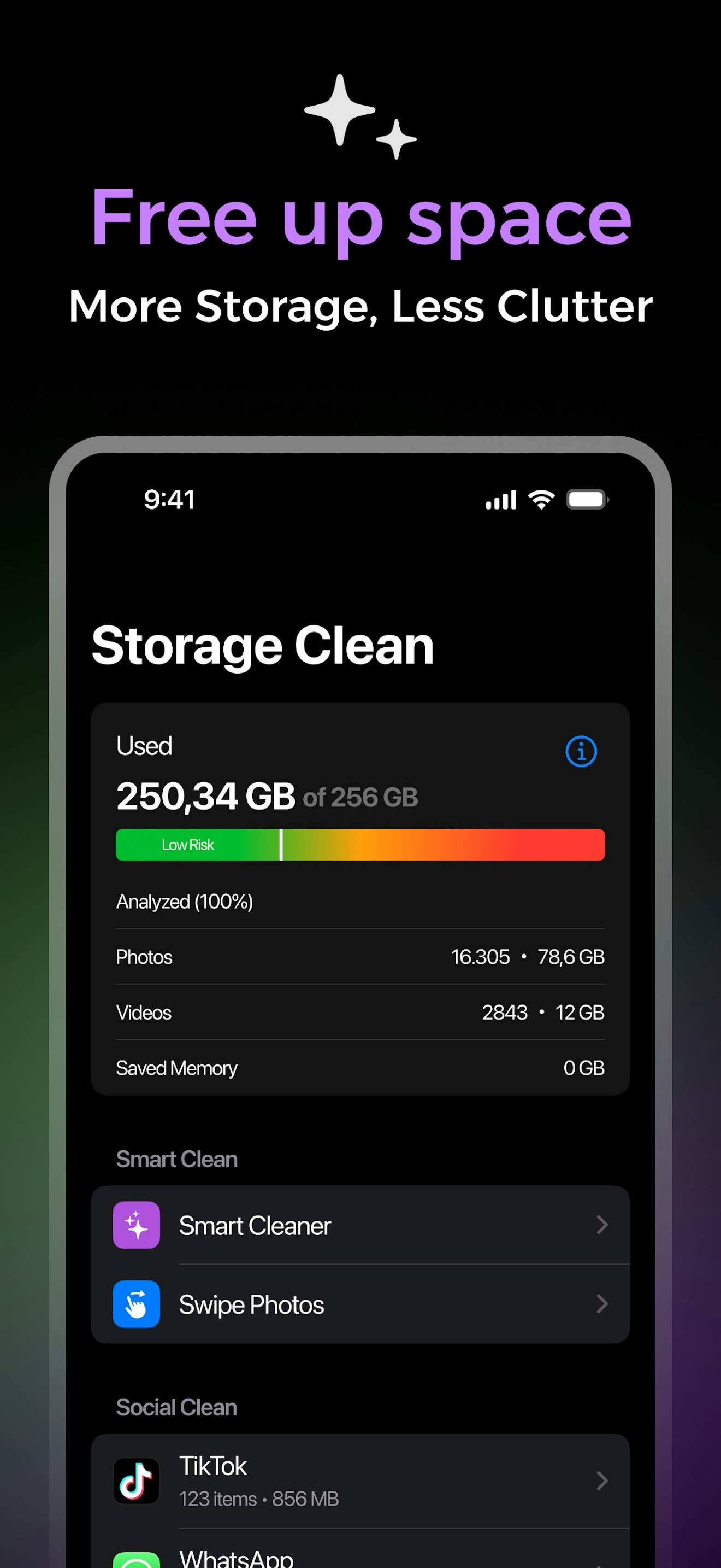Cleanmeup - AI temizleyici, ücretsiz depolama medya 6