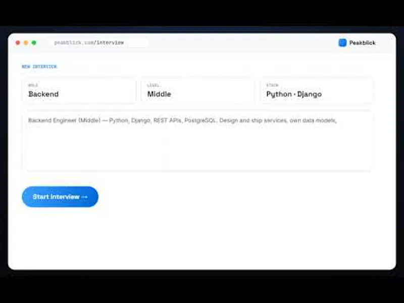 Peakblick screenshot 1 (video preview)