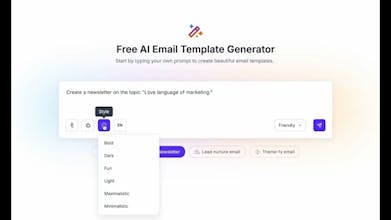 AI Email Template Generator gallery image