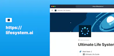 Ultimate Life System: AI Notion Template gallery image