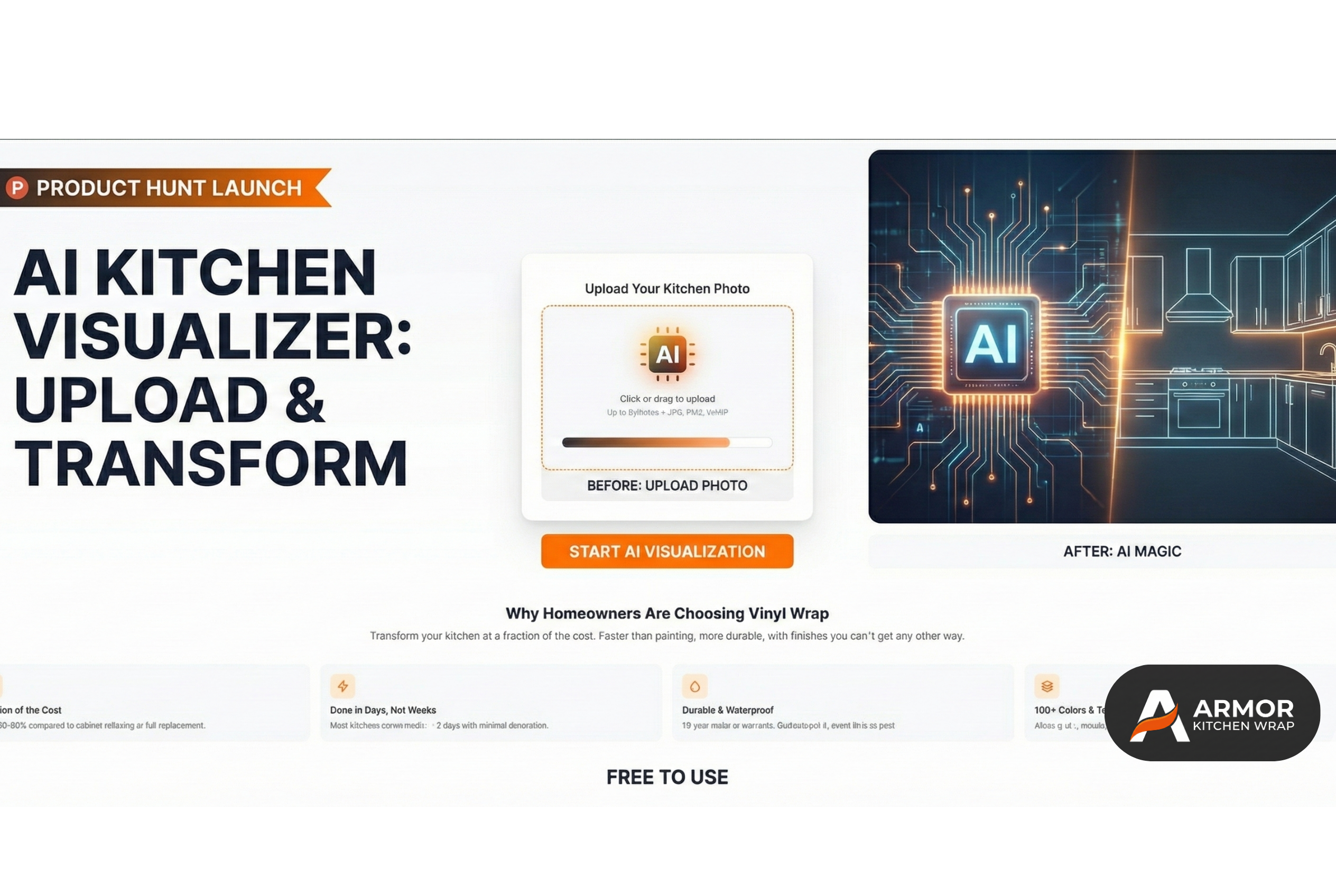 AI Kitchen Cabinet Visualizer gallery image