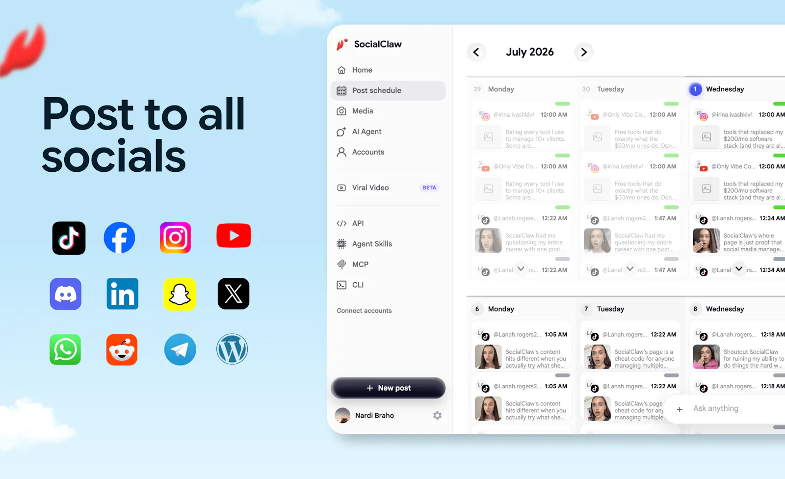 SocialClaw screenshot 2