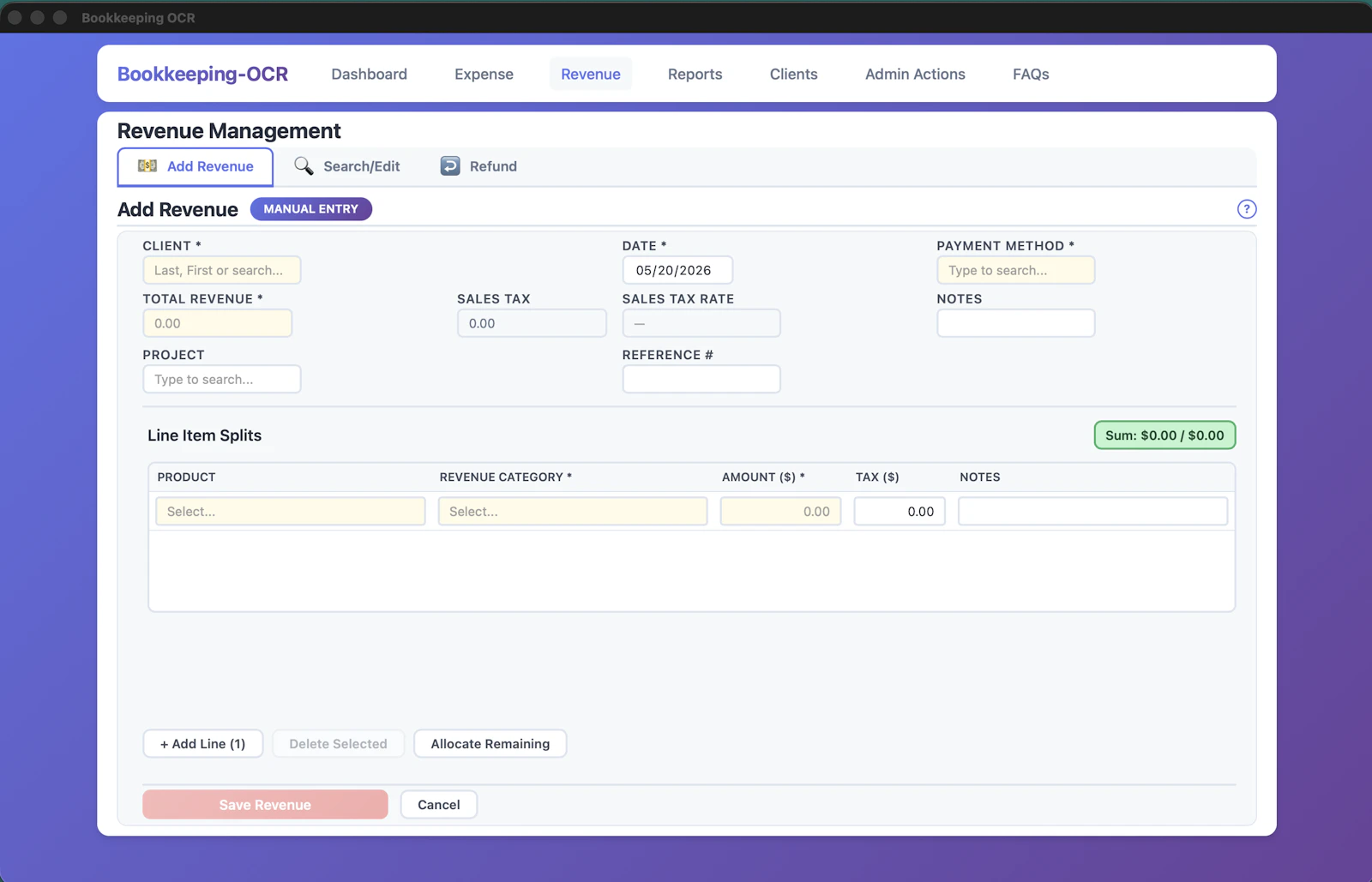 Bookkeeping-OCR screenshot 4