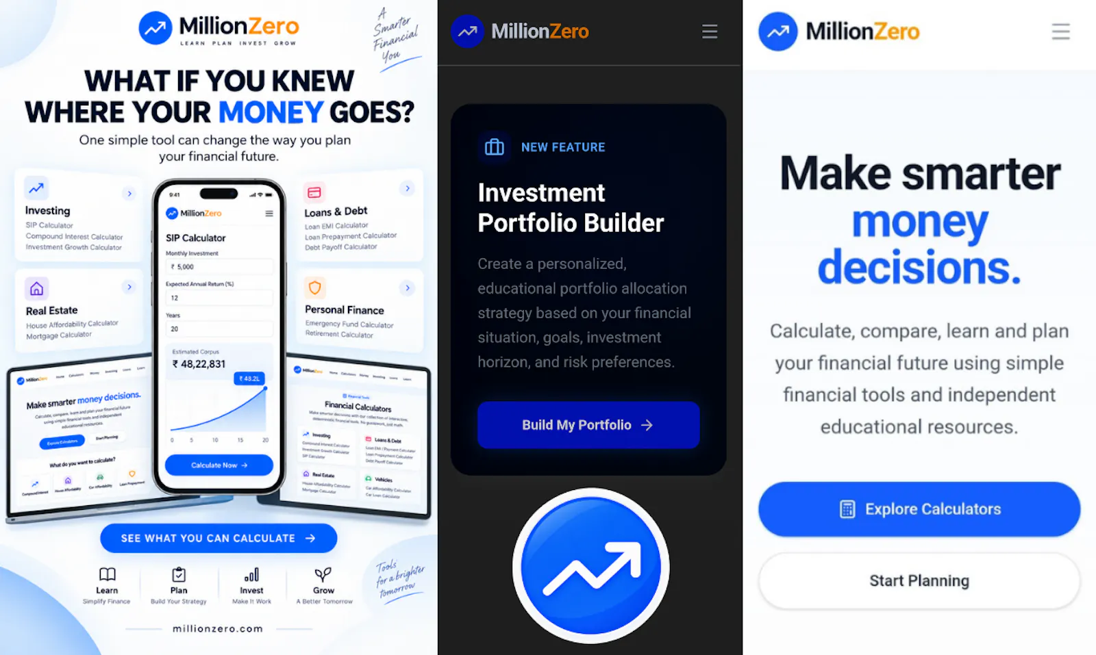 MillionZero Investment Portfolio Builder screenshot 2
