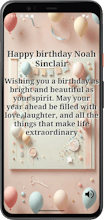 Personalize Musical Android Birthday App gallery image