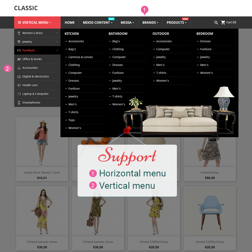 Mega Menu Pro - Ciri Menu Mega Rich media 5