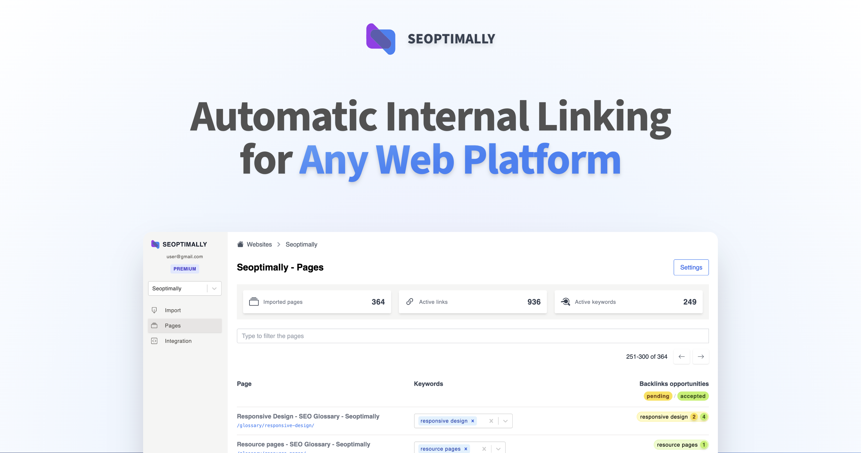 startuptile Seoptimally-Automatic Internal Linking for Any Web Platform