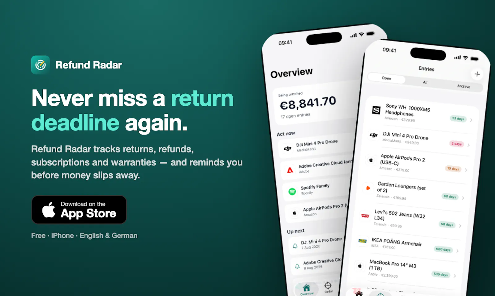 Refund Radar screenshot 2