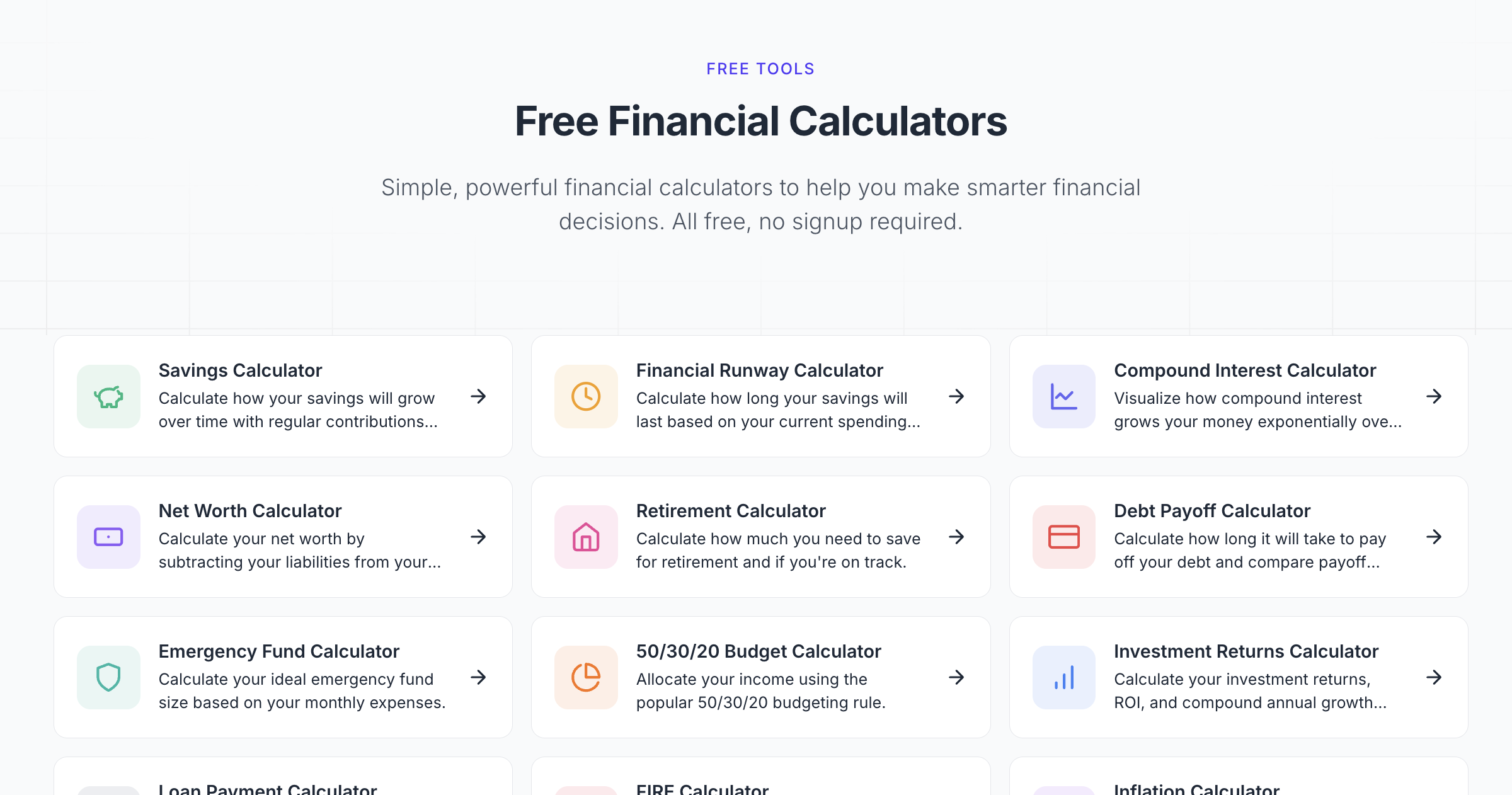 FinancialAha Free Calculators gallery image