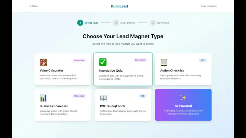 Buildlead screenshot 1 (video preview)