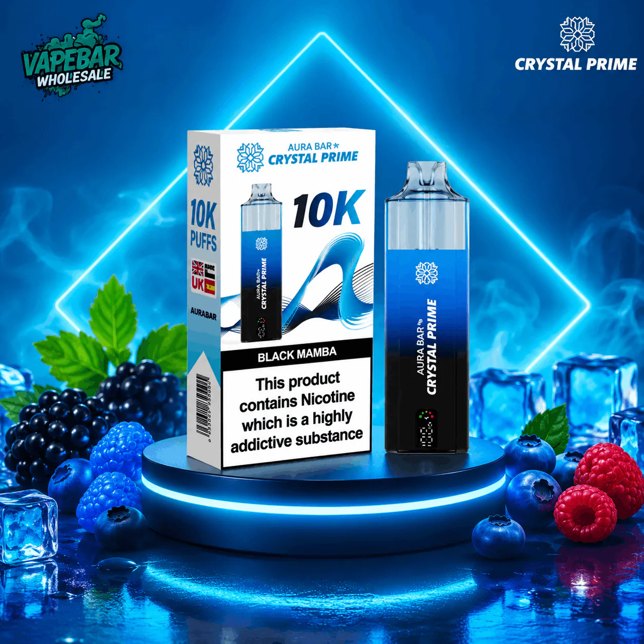 Crystal Prime Aura 10000 Puffs Box of 5 のプロダクトバナー