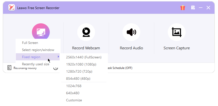 Leawo Free Screen Recorder - Bildschirmrekorder, Audio -Rekorder, Webcam aufzeichnen, SNAP -Bildschirm aufnehmen Medien 7