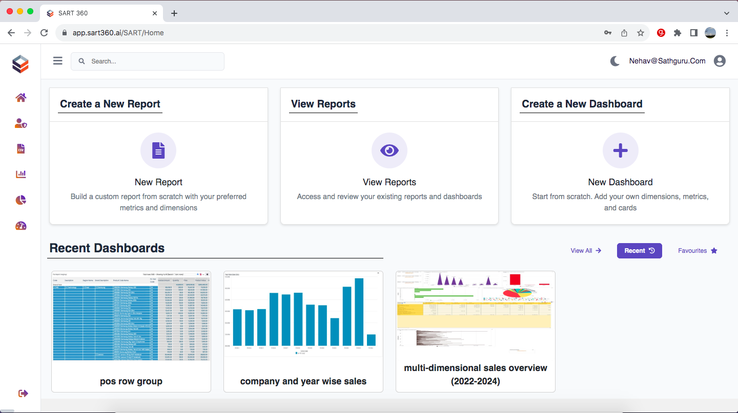 SART360 - Main product screenshot demonstrating key features and user interface