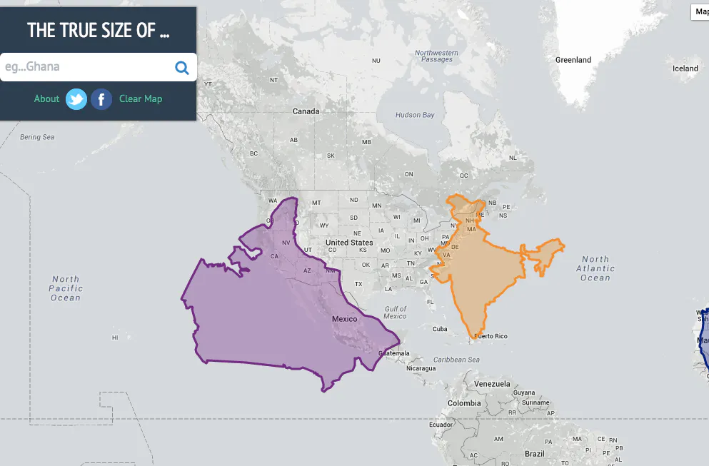 The True Size Of