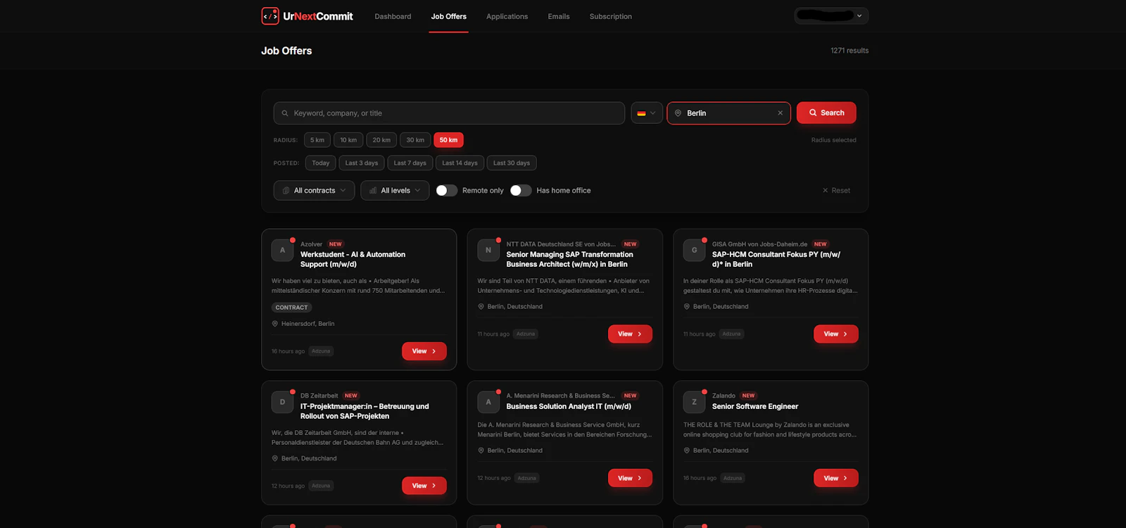 urNextCommit screenshot 2
