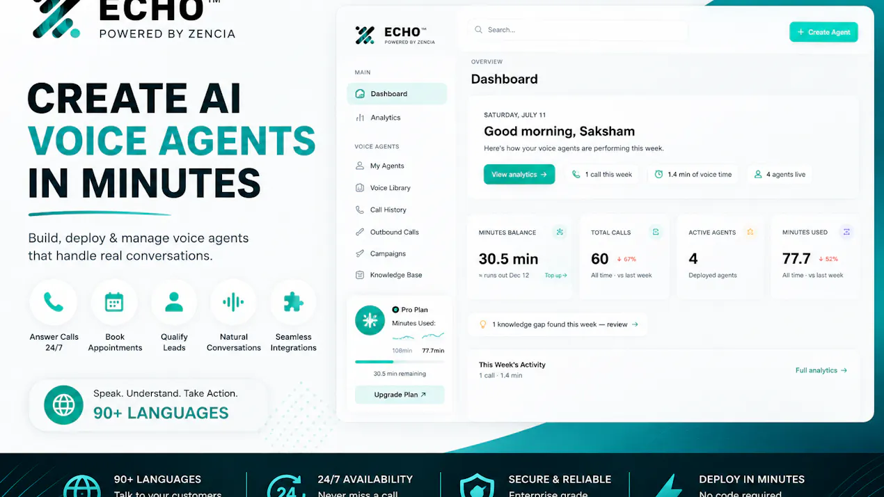 ECHO by Zencia AI product