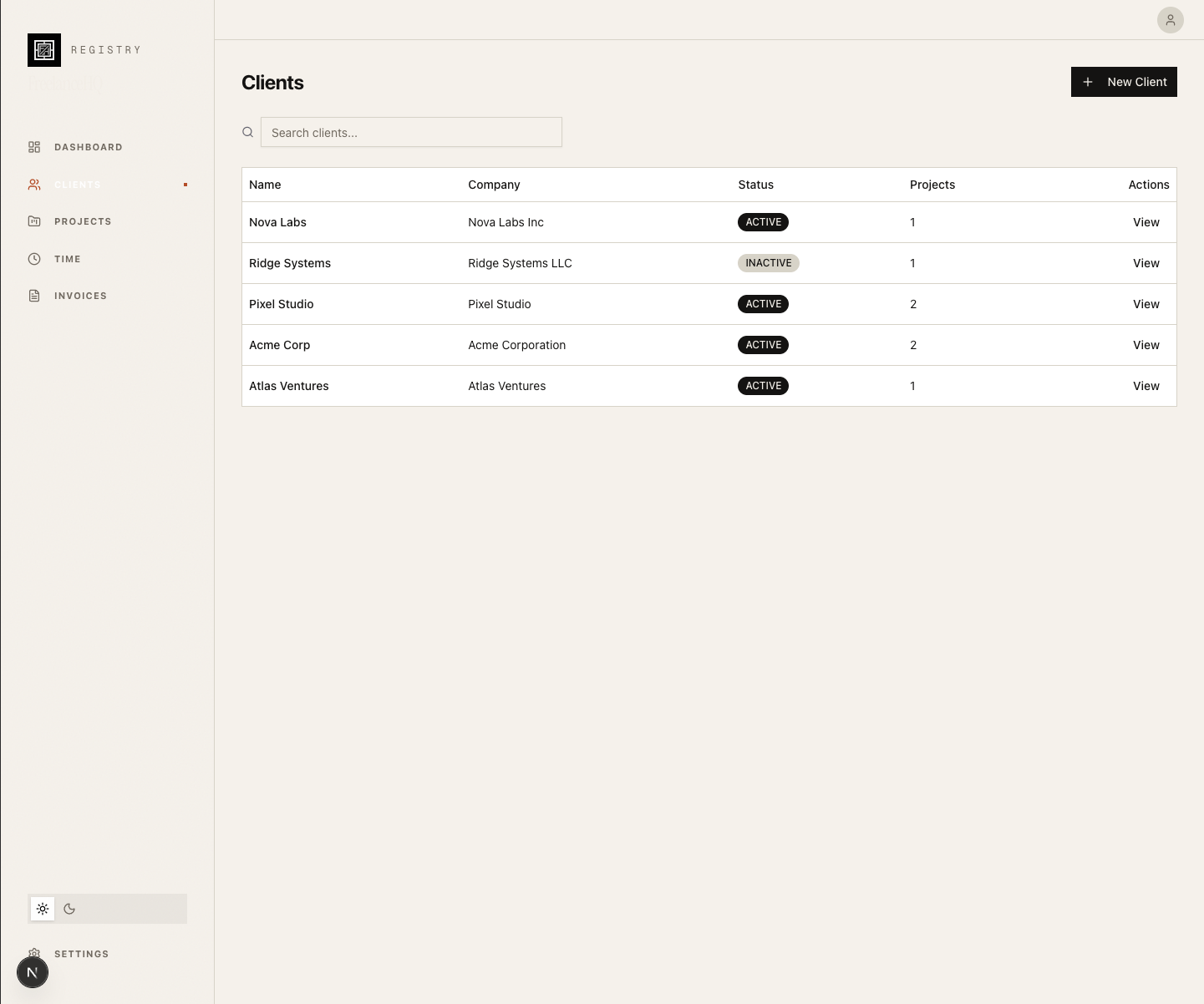 FreelanceHQ - Screenshot 3 showing product features and functionality