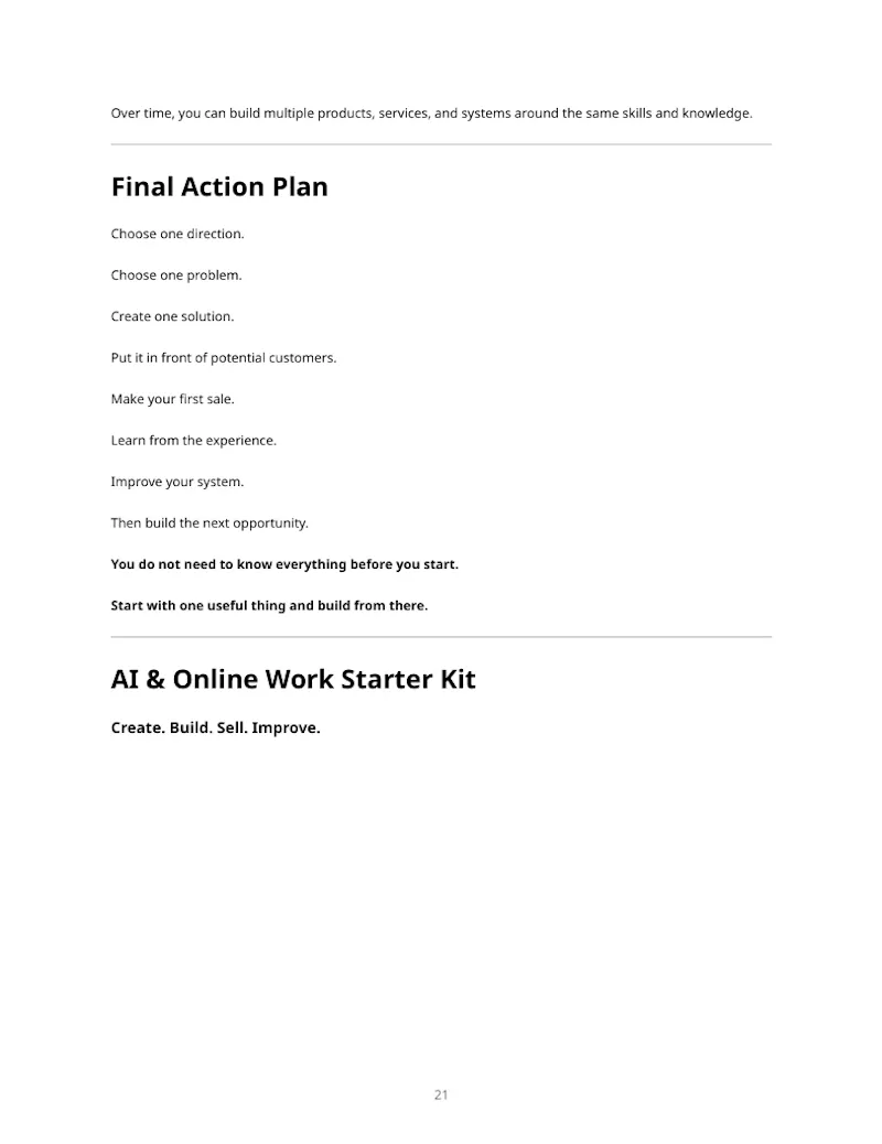 AI & Online Work Starter Kit screenshot 3
