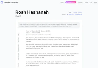 Hebrew Calendar with AI gallery image