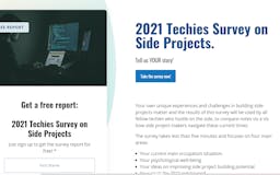 2021 Techies Survey on Side Projects. media 1