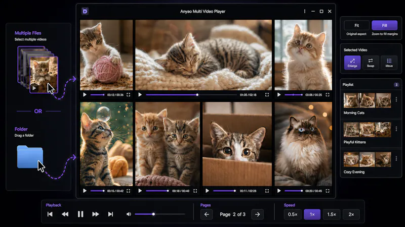 Anyao Multi Video Player screenshot 1